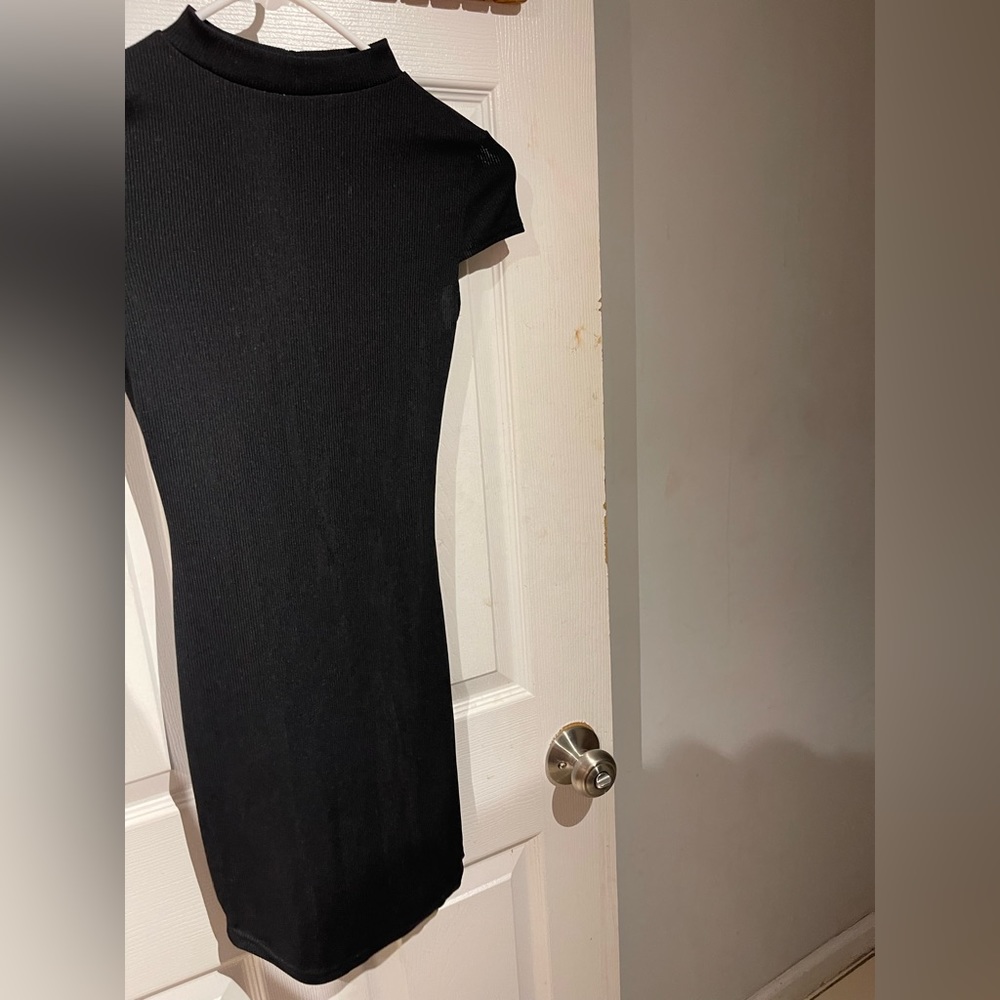 Black mini dress
